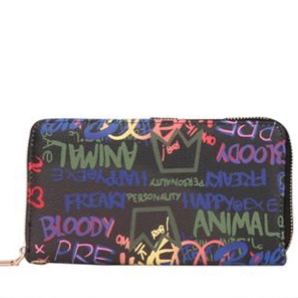 Colorful Graffiti Women's Wristlet